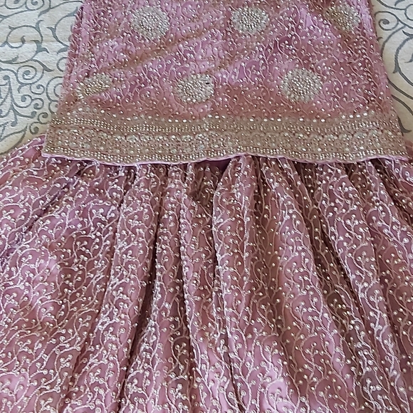 Sharara Set In Blush Pink colour - Picture 2 of 6